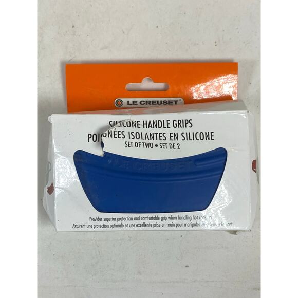Le Creuset Silicone Handle Grips Marseille Blue NIB - Picture 1 of 6
